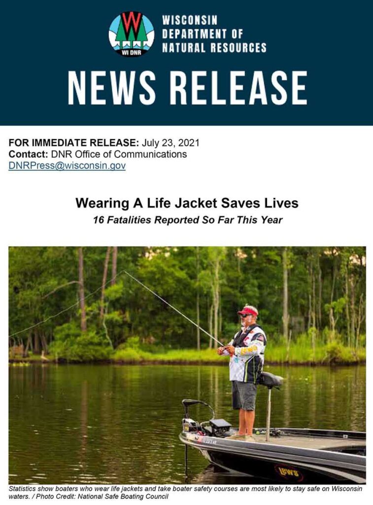 DNR Life Jacket Saves Lives